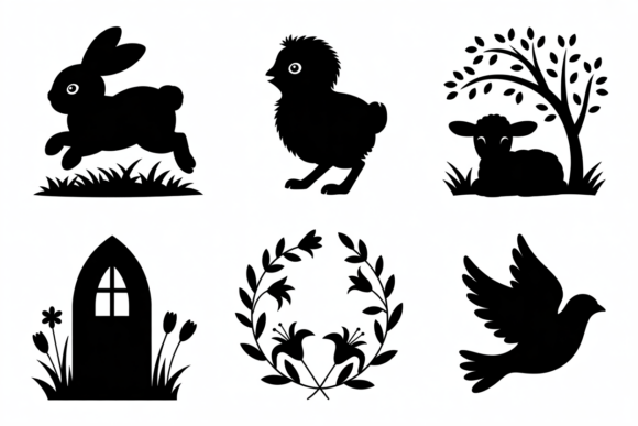 Download Spring Easter Silhouette SVG Bundle - Spring Collection