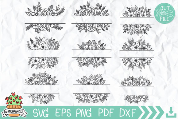 Download Floral Split SVG - Premium Bundle