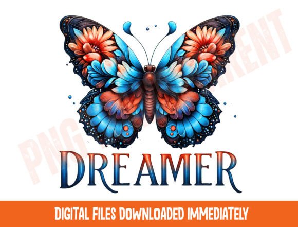 Download Spring Png, Retro Butterfly, Boho Floral - Spring Collection