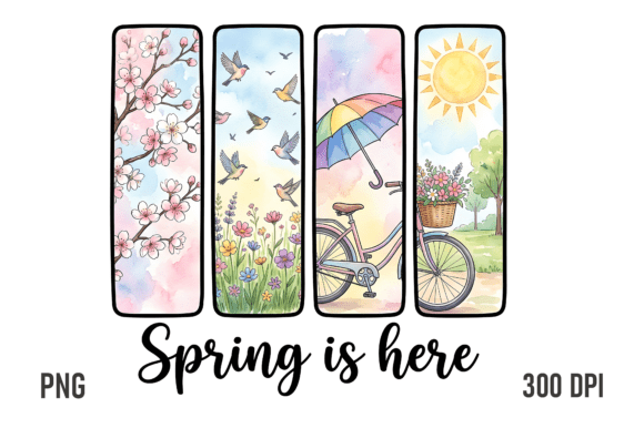 Download Spring is Here Watercolor PNG - Spring Collection